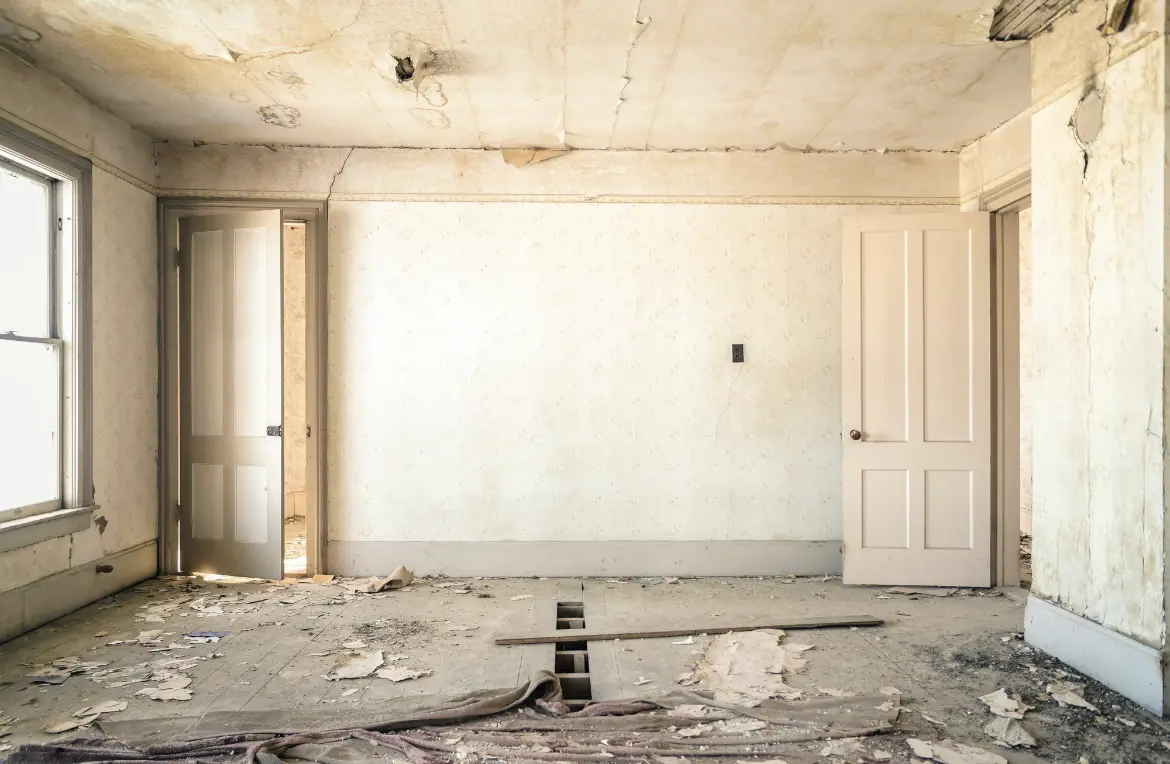 Waste disposal crew managing a cleanout project in Buena